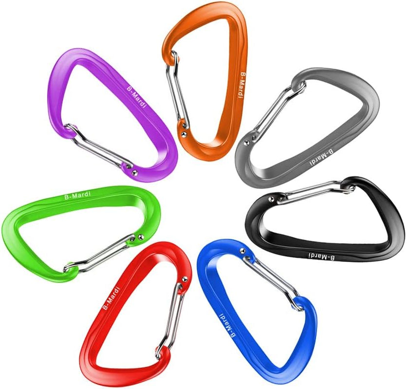 Carabiner Clips Heavy Duty 12Kn (2697 Lbs)-Lightweight Locking Carabiners for Camping, Hiking, Hammock, Dog Leash Harness, Outdoor and Gym Etc, Keychains& Utility