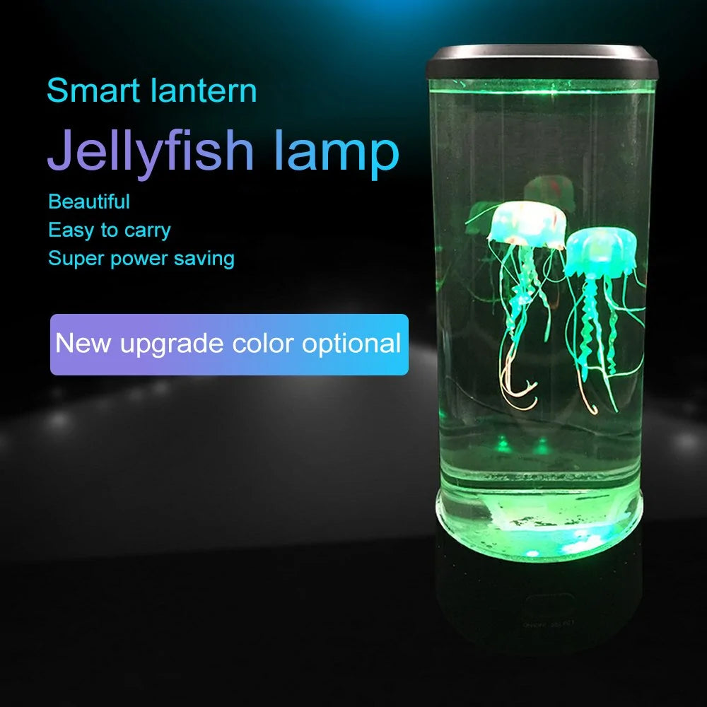 Color Changing LED Jellyfish Aquarium Night Light with USB Charging